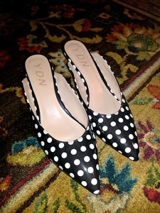YDN Polka Dot Mules Size 9